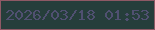 文字の大きさ：5、枠の色：8f5965、背景の色：263e3b、文字の色：505071 無料ブログパーツのブログ時計
