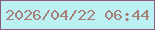 文字の大きさ：5、枠の色：8f5b7a、背景の色：bcf1f4、文字の色：a87f77 無料ブログパーツのブログ時計