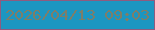 文字の大きさ：2、枠の色：8f5b7f、背景の色：1c96c1、文字の色：7d7e69 無料ブログパーツのブログ時計
