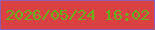 文字の大きさ：3、枠の色：8f5db8、背景の色：da4142、文字の色：68b11a 無料ブログパーツのブログ時計