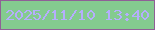 文字の大きさ：1、枠の色：8f6096、背景の色：84cb8f、文字の色：b5aefd 無料ブログパーツのブログ時計
