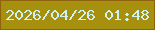 文字の大きさ：4、枠の色：8f620e、背景の色：a6900d、文字の色：cdf2f2 無料ブログパーツのブログ時計