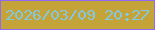 文字の大きさ：3、枠の色：8f6af7、背景の色：c4a439、文字の色：83c8e0 無料ブログパーツのブログ時計