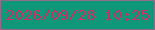 文字の大きさ：4、枠の色：8f6c89、背景の色：0e9879、文字の色：c43462 無料ブログパーツのブログ時計