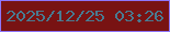 文字の大きさ：2、枠の色：8f76fa、背景の色：781313、文字の色：487b92 無料ブログパーツのブログ時計