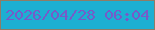 文字の大きさ：5、枠の色：8f7c66、背景の色：1dafd2、文字の色：765bc8 無料ブログパーツのブログ時計