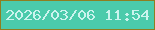 文字の大きさ：4、枠の色：8f7e20、背景の色：4bcbab、文字の色：ccf4ee 無料ブログパーツのブログ時計