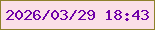 文字の大きさ：5、枠の色：8f802b、背景の色：fbdfe7、文字の色：7000a8 無料ブログパーツのブログ時計