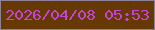 文字の大きさ：1、枠の色：8f809c、背景の色：663903、文字の色：c444d4 無料ブログパーツのブログ時計