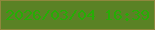 文字の大きさ：4、枠の色：8f873d、背景の色：5a8225、文字の色：26ad05 無料ブログパーツのブログ時計
