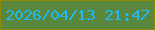文字の大きさ：2、枠の色：8f8909、背景の色：58873d、文字の色：1fbaf3 無料ブログパーツのブログ時計