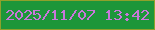 文字の大きさ：4、枠の色：8fa12b、背景の色：1d9639、文字の色：c977d9 無料ブログパーツのブログ時計