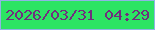 文字の大きさ：3、枠の色：8fb4e4、背景の色：2ce463、文字の色：712e7e 無料ブログパーツのブログ時計