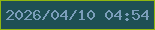 文字の大きさ：1、枠の色：8fb610、背景の色：1e4f54、文字の色：7b9eba 無料ブログパーツのブログ時計