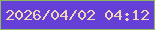 文字の大きさ：1、枠の色：8fb960、背景の色：6440d6、文字の色：f2d4b7 無料ブログパーツのブログ時計