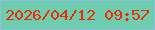 文字の大きさ：4、枠の色：8fc0df、背景の色：6ecdaf、文字の色：ec2b01 無料ブログパーツのブログ時計