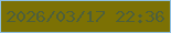 文字の大きさ：3、枠の色：8fc0e2、背景の色：7c7104、文字の色：4e5f3b 無料ブログパーツのブログ時計