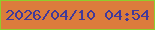 文字の大きさ：1、枠の色：8fcd2c、背景の色：dc7c3c、文字の色：423999 無料ブログパーツのブログ時計