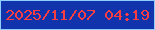 文字の大きさ：3、枠の色：8fcefc、背景の色：1134ad、文字の色：fa3c43 無料ブログパーツのブログ時計