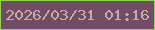 文字の大きさ：4、枠の色：8fd358、背景の色：714c65、文字の色：cda7a6 無料ブログパーツのブログ時計