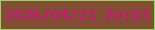 文字の大きさ：4、枠の色：8fd763、背景の色：834e33、文字の色：d10e82 無料ブログパーツのブログ時計