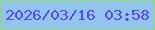 文字の大きさ：2、枠の色：8fda7f、背景の色：93c4ec、文字の色：5648f3 無料ブログパーツのブログ時計