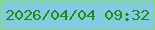 文字の大きさ：5、枠の色：8fdb59、背景の色：82cbe5、文字の色：278b04 無料ブログパーツのブログ時計