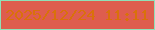 文字の大きさ：3、枠の色：8fe0b8、背景の色：de5d4e、文字の色：d9710b 無料ブログパーツのブログ時計