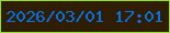 文字の大きさ：3、枠の色：8fe132、背景の色：301e04、文字の色：0671e4 無料ブログパーツのブログ時計