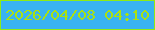 文字の大きさ：4、枠の色：8feb13、背景の色：39b3f1、文字の色：aae111 無料ブログパーツのブログ時計