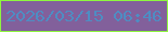 文字の大きさ：5、枠の色：8ff63f、背景の色：82609b、文字の色：4e8dc3 無料ブログパーツのブログ時計