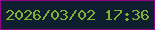 文字の大きさ：3、枠の色：900485、背景の色：101f2f、文字の色：85b132 無料ブログパーツのブログ時計