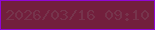 文字の大きさ：4、枠の色：9006d4、背景の色：721f3c、文字の色：76344c 無料ブログパーツのブログ時計
