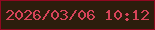 文字の大きさ：1、枠の色：900820、背景の色：2c1d0c、文字の色：d64459 無料ブログパーツのブログ時計