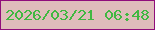 文字の大きさ：1、枠の色：900d7b、背景の色：dfbcbb、文字の色：40b841 無料ブログパーツのブログ時計