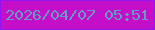 文字の大きさ：3、枠の色：9015f1、背景の色：c50ec8、文字の色：669bc8 無料ブログパーツのブログ時計