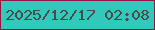 文字の大きさ：4、枠の色：90163e、背景の色：30c9bb、文字の色：4e4949 無料ブログパーツのブログ時計