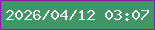 文字の大きさ：3、枠の色：9017ad、背景の色：419567、文字の色：f7e8f3 無料ブログパーツのブログ時計