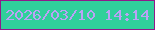 文字の大きさ：1、枠の色：901a8a、背景の色：30d09b、文字の色：bba2f6 無料ブログパーツのブログ時計