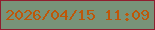 文字の大きさ：1、枠の色：901e2f、背景の色：789379、文字の色：be5709 無料ブログパーツのブログ時計