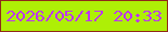 文字の大きさ：4、枠の色：90291a、背景の色：aeef06、文字の色：be36f0 無料ブログパーツのブログ時計