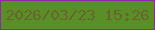 文字の大きさ：5、枠の色：9029a5、背景の色：5a8f28、文字の色：67642d 無料ブログパーツのブログ時計