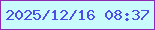 文字の大きさ：2、枠の色：902ab1、背景の色：c9fbfc、文字の色：4f4de6 無料ブログパーツのブログ時計