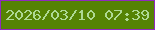 文字の大きさ：2、枠の色：902abf、背景の色：558304、文字の色：aed994 無料ブログパーツのブログ時計