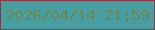 文字の大きさ：3、枠の色：903646、背景の色：499ea1、文字の色：668956 無料ブログパーツのブログ時計