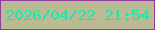 文字の大きさ：1、枠の色：903ca5、背景の色：babb92、文字の色：19e7ad 無料ブログパーツのブログ時計