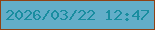 文字の大きさ：1、枠の色：904215、背景の色：63aec9、文字の色：198da0 無料ブログパーツのブログ時計