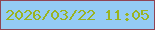 文字の大きさ：5、枠の色：904453、背景の色：94cbf3、文字の色：9ab31f 無料ブログパーツのブログ時計