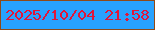 文字の大きさ：1、枠の色：904917、背景の色：28a2fe、文字の色：e01639 無料ブログパーツのブログ時計