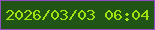 文字の大きさ：3、枠の色：904cc1、背景の色：205515、文字の色：a3e211 無料ブログパーツのブログ時計